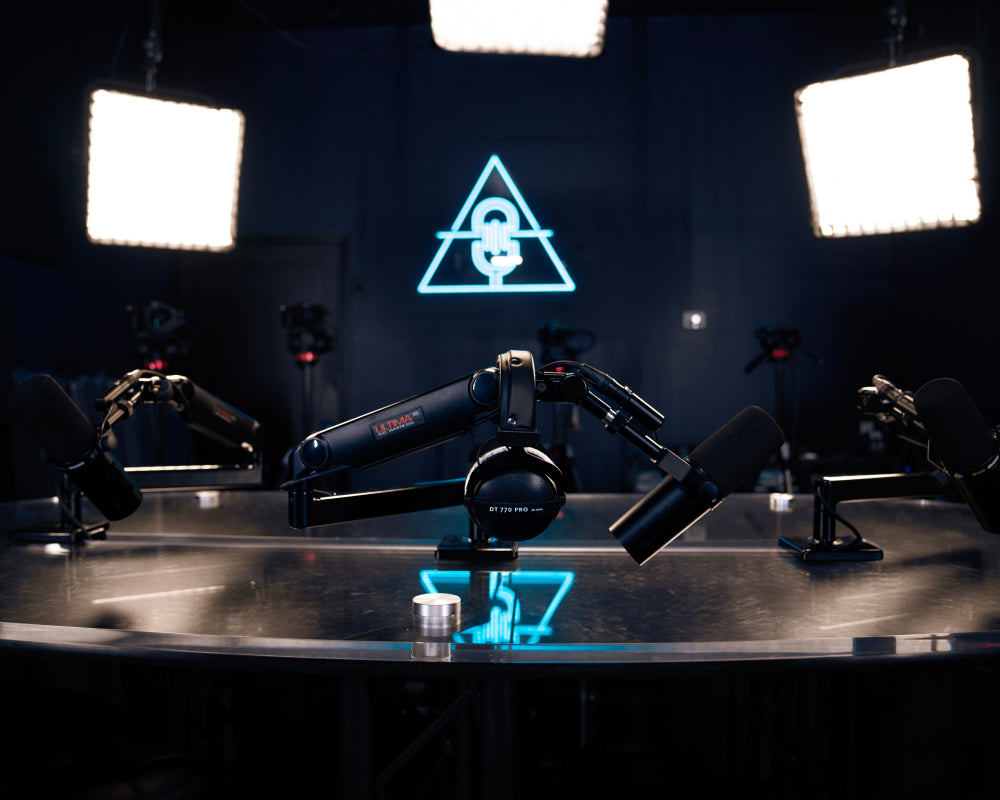 transcend podcast studio microphones and headsets