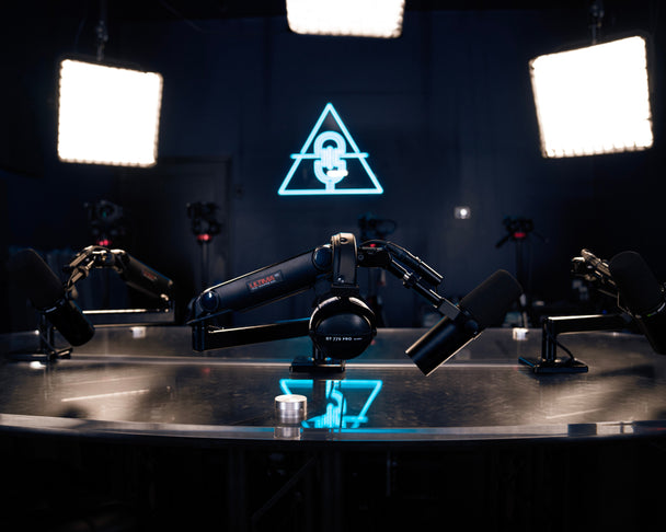 transcend podcast studio microphones and headsets