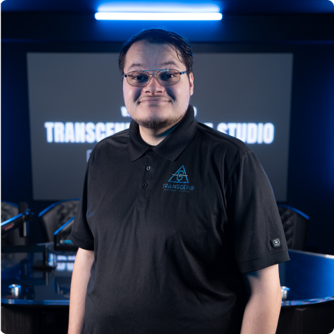 headshot image of Lucas, Video Editor for Transcend Podcast