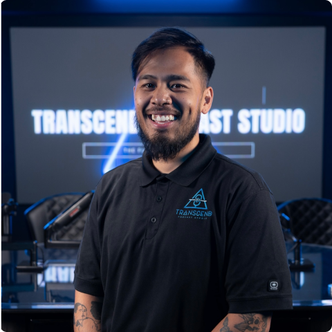 headshot image of Miguel, Video Editor for Transcend Podcast