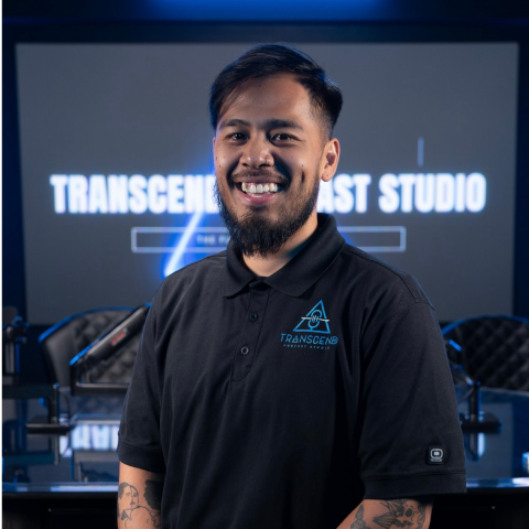 headshot image of Miguel, Video Editor for Transcend Podcast
